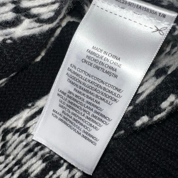 Polo Ralph Lauren Youth black Skull Crossbones merino wool /cotton sweater sz 8 - Picture 5 of 6